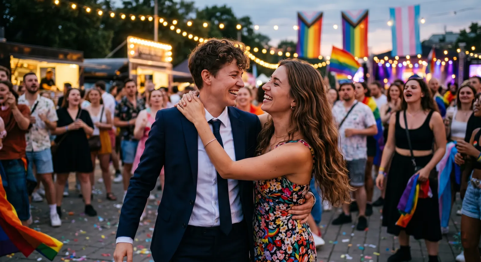 Two women enjoying time together — real connection and community on the Verve lesbian dating app
